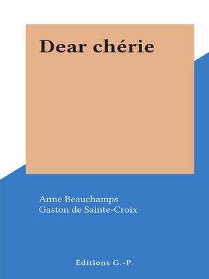 cover image of Dear chérie
